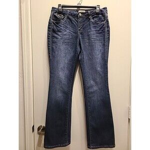 Earl Jeans Bootcut Jeans Women's Size 6 Stretch Blue Denim Low Rise Fit